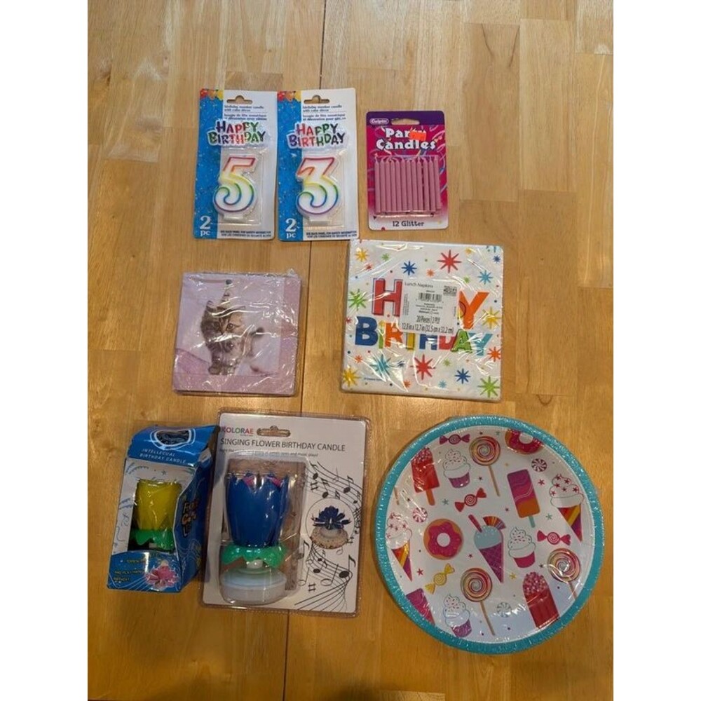 Birthday party supplies